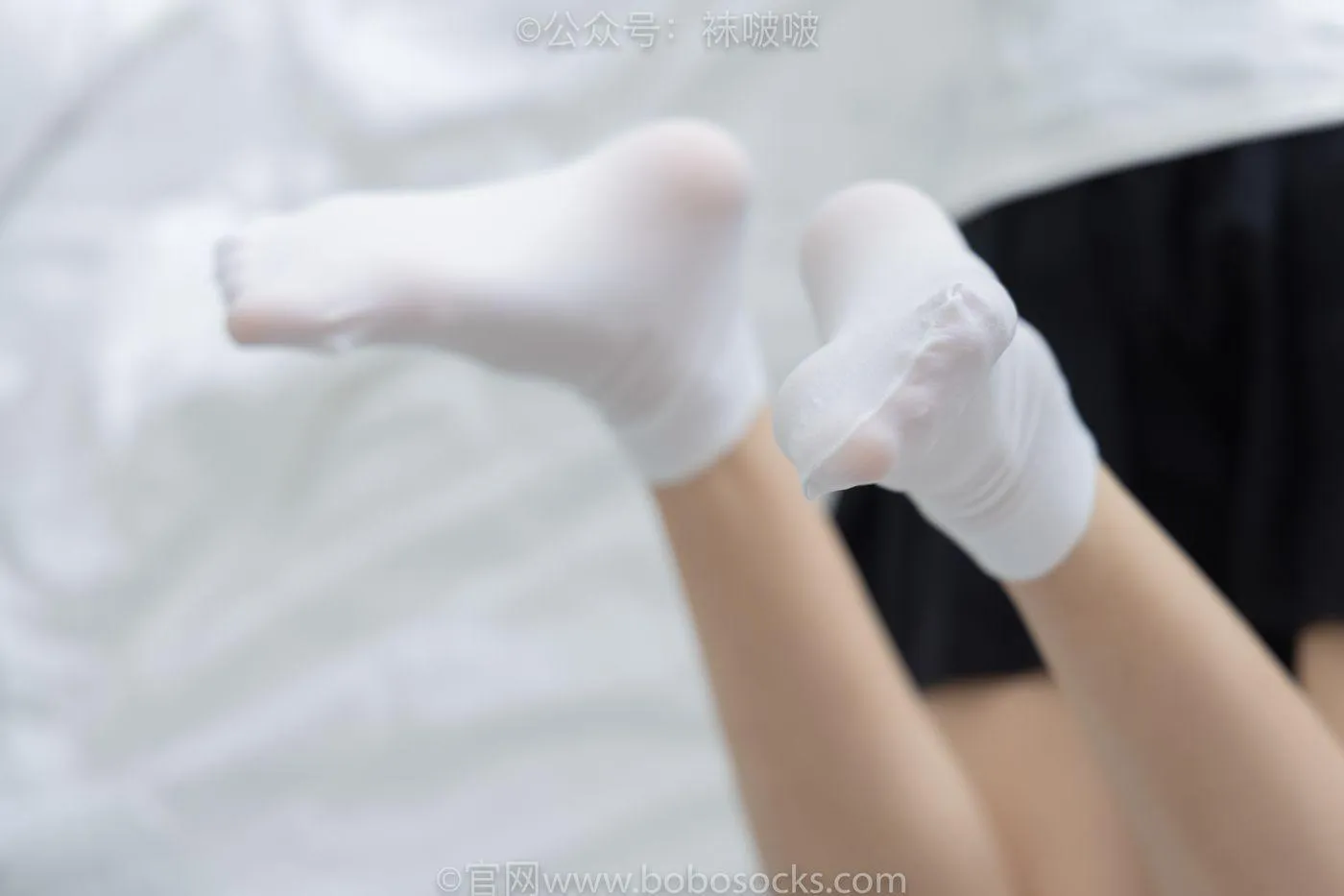 [BoBoSocks袜啵啵]NO.033 稚予-贝壳头、天鹅绒黑袜、天鹅绒白袜 [154P]插图2